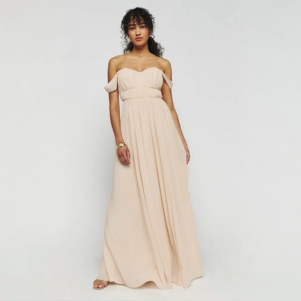 Reformation Jayde Dress in Prosecco